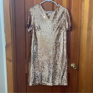 In Bloom sequin shift dress, size medium